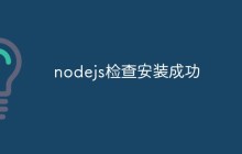 nodejs检查安装成功