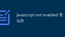 javascript not enabled 怎么办