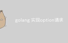 golang 实现option请求