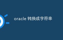 oracle 转换成字符串
