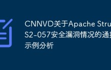CNNVD关于Apache Struts2 S2-057安全漏洞情况的通报示例分析