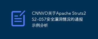 CNNVD关于Apache Struts2 S2-057安全漏洞情况的通报示例分析