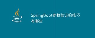 SpringBoot参数验证的技巧有哪些
