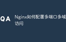 Nginx如何配置多端口多域名访问