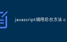 javascript调用后台方法 c
