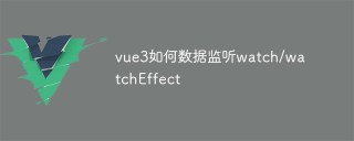 vue3如何数据监听watch/watchEffect