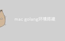 mac golang环境搭建