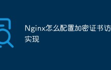 Nginx怎么配置加密证书访问实现