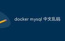 docker mysql 中文乱码