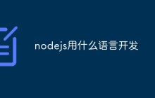 nodejs用什么语言开发
