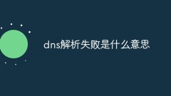 Que signifie l'échec de la résolution DNS ?