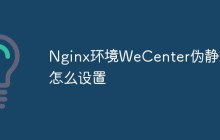 Nginx环境WeCenter伪静态怎么设置