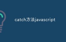 catch方法javascript