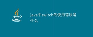 java中switch的使用语法是什么