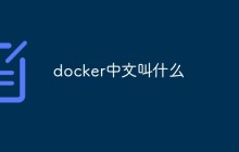docker中文叫什么