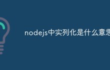 nodejs中实列化是什么意思