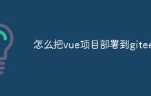 怎么把vue项目部署到gitee