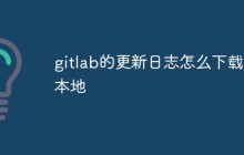 gitlab的更新日志怎么下载到本地