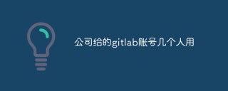 公司给的gitlab账号几个人用