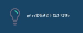 gitee能看到谁下载过代码吗