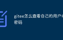 gitee怎么查看自己的用户名密码