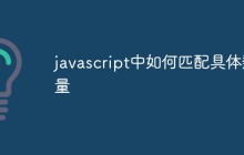 javascript中如何匹配具体数量