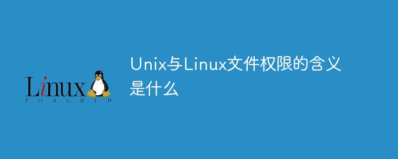 Unix与Linux文件权限的含义是什么