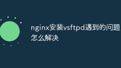 So lösen Sie die Probleme, die bei der Installation von vsftpd in Nginx auftreten