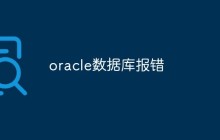 oracle数据库报错