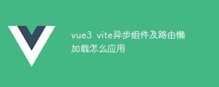 vue3 vite异步组件及路由懒加载怎么应用