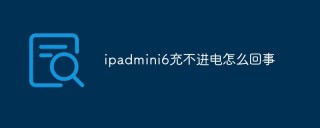 ipadmini6充不进电怎么回事