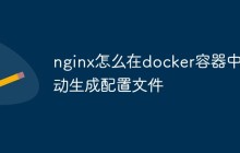 nginx怎么在docker容器中自动生成配置文件