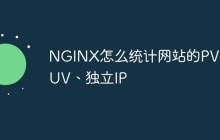 NGINX怎么统计网站的PV、UV、独立IP