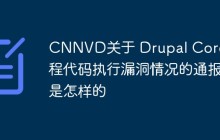 CNNVD关于 Drupal Core远程代码执行漏洞情况的通报是怎样的