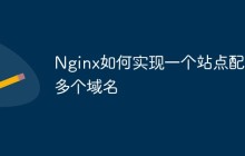 Nginx如何实现一个站点配置多个域名