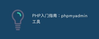 PHP入门指南：phpmyadmin工具
