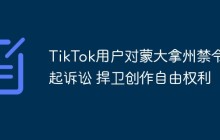 TikTok用户对蒙大拿州禁令提起诉讼 捍卫创作自由权利