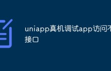 uniapp真机调试app访问不了接口