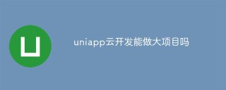 uniapp云开发能做大项目吗