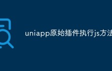 uniapp原始插件执行js方法