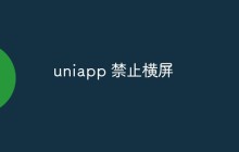 uniapp 禁止横屏