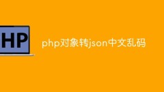 Convert php object to json Chinese garbled code