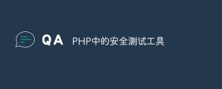 PHP中的安全测试工具