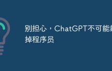 别担心，ChatGPT不可能裁掉程序员