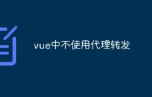 vue中不使用代理转发