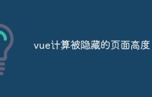vue计算被隐藏的页面高度