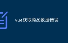 vue获取商品数据错误