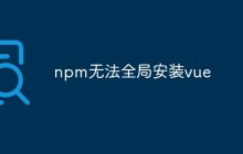 npm无法全局安装vue