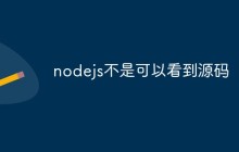nodejs不是可以看到源码