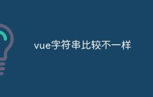 vue字符串比较不一样